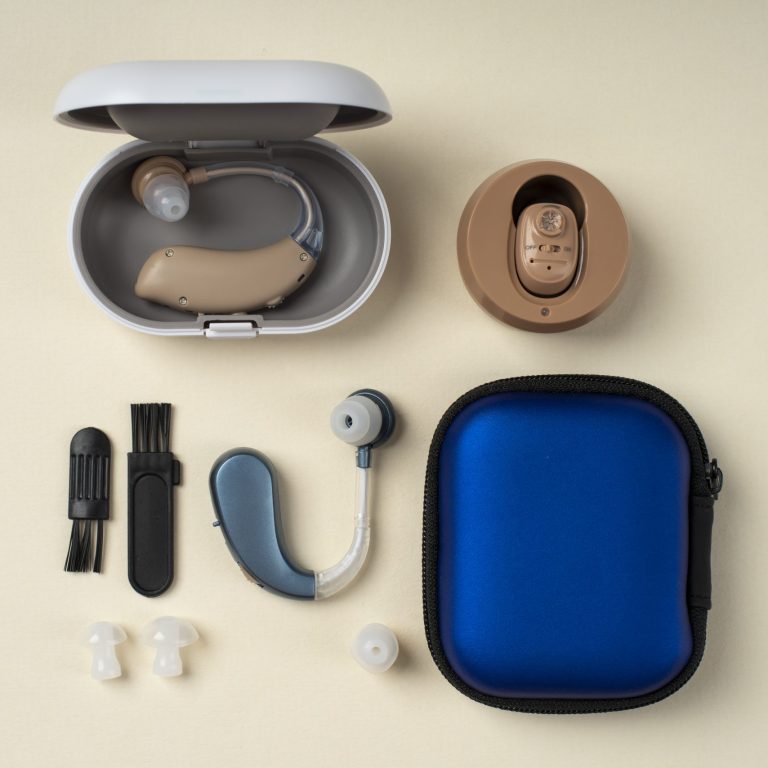 top-view-hearing-aids-kit